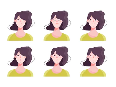 RoboMG - ZonMw 01 character character design expressions faces happy illustration sad smile thinking vector wondering