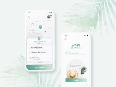 Travels Lists app clean holiday interface iphone list mobile subtl travel ui ux visuality