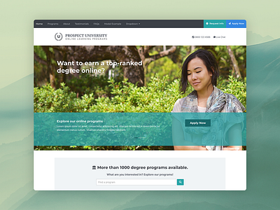 Prospect - Bootstrap Template For Education bootstrap bootstrap 4 bootstrap template bootstrap theme college css education elearning html html5 landing page landing page marketing responsive universities university website template