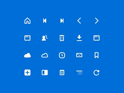 UI icons for Vivaldi Browser glyph glyphs icon icon set icons ui vivaldi
