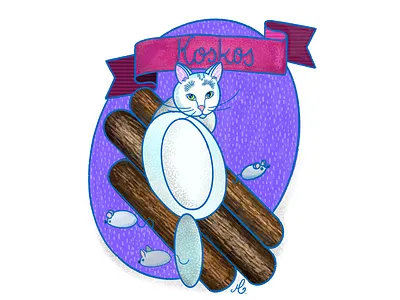 Koskos Cat flatdesign flatillustration illustration illustrator ipad ipadpro procreate procreate app procreate art