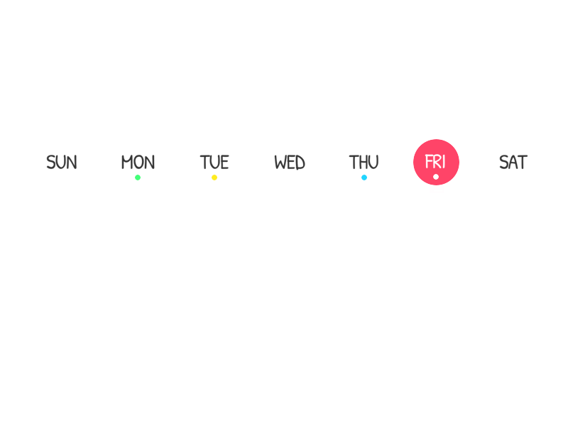 Calendar Hint Animated #DailyUI038 038 animation calendar calendar design calendar hint colorful dailyui dailyui038 dailyuichallenge gif principle