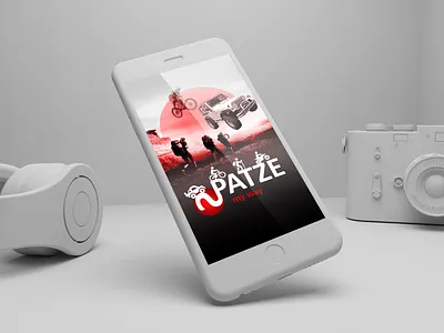 app design-patze app branding app design art board design digital digitalart graphic design inspire lifestyle logo minimal motor sports motorbike phone poster ux design visual