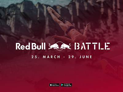 Red Bull Battle app branding campaign design logo typography