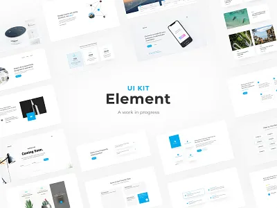 Element | UI KIT clean comingsoon design desktop digital graphic design inprogress interface kit design minimal process product design progress ui uikit user experience user interface ux web web deisgn