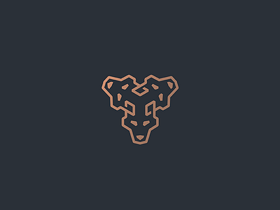 Cerberus animal design dog geometry greek heads line lineart logo loyalty mark minimal mythology protect three underworld wolf