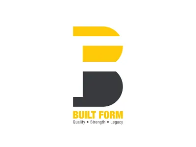 Built Form awesome creative logos bf logo brand branding build clever logo construction logo constrution company creative icon design form logo minimalist logo negative space icon negative space logo space exploration strength