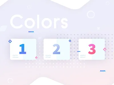 Colors - Telegram Messenger App for IOS. Redesign blocks cards ui color palette color scheme colors composition dots gradient guideline light messenger numbers pallete pink presentation redesign shapes telegram typography web