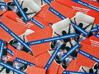 KONKRET. Flyers branding design event minimal