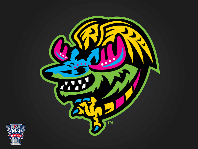Alebrijes de Modesto (MiLB) alebrije baseball california copa coyote eagle logo milb modesto moose sports wolf