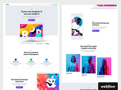 Fenix CMS and Ecommerce Template | Live! agency business cms design ecommerce portfolio template ui webflow