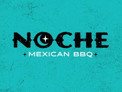 Noche Mexican BBQ logo restaurant restaurant branding