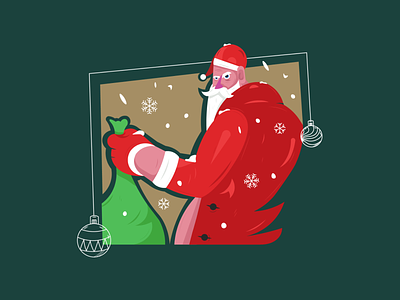 Illustration of Santa Claus christmas illustration santa vector