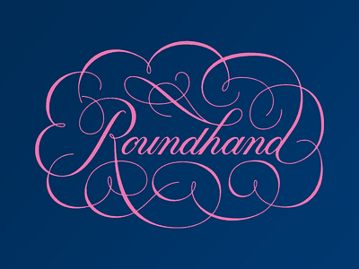Roundhand 36daysoftype copperplate letter lettering roundhand script type
