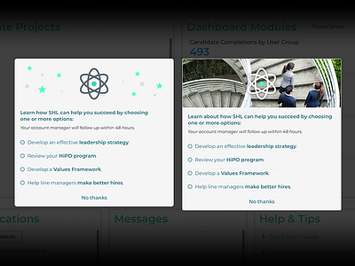 Convert Modals for Talent Central conversion cta marketing modal popup ui upgrade upsell ux