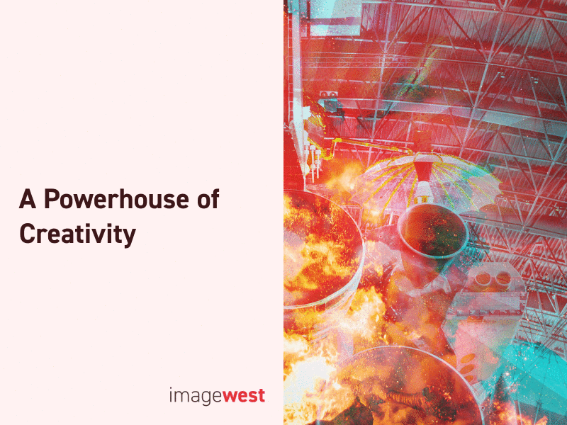 Imagewest 03 advertising advertising illustration brand identity branding design frame by frame gif identity identity design illustration logo logo mark logotype photoshop photoshop art typography