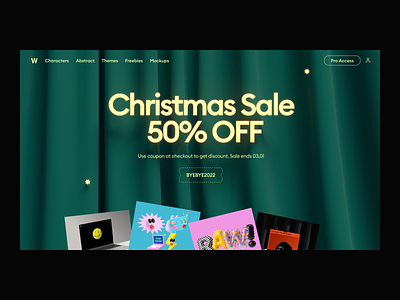 Christmas sale 3d 3d christmas 3d icons 3d illustrations 3d typography blender christmas header landing sale ui