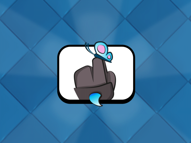 Clash Royale MiniPekka Emote 2d animation clash royale emote illustration