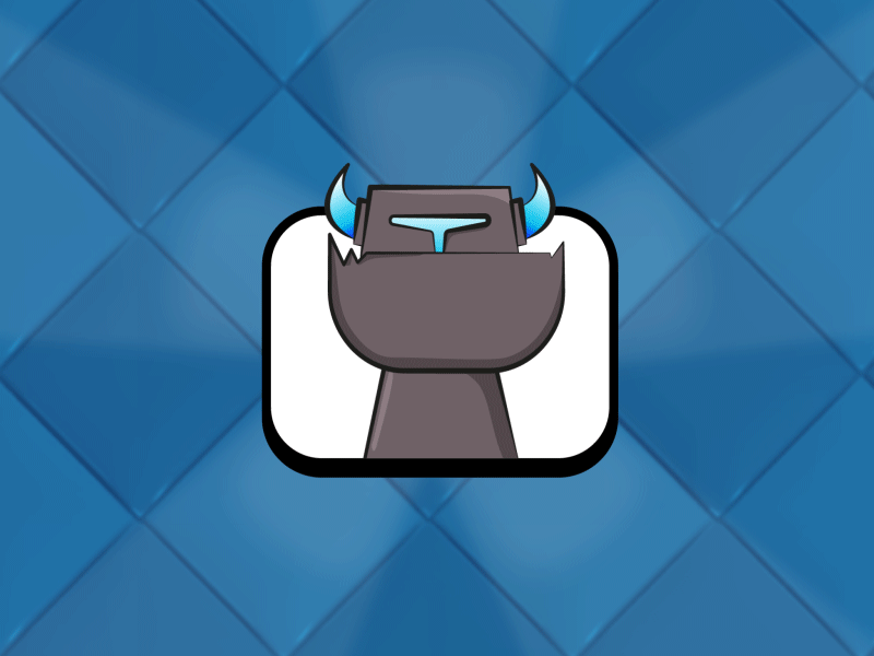 Clash Royale MiniPekka Emote 2d animation clash royale emote illustration