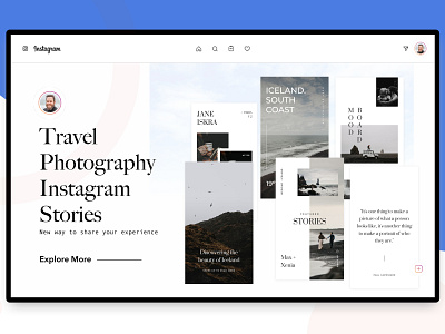 Instastoriesdesktop design ui ux