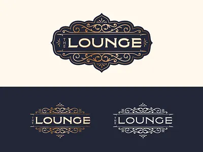 The Lounge cont. badge fancy filigree ornament