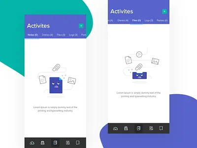 Empty screen illustartions app blank screen concept art design empty screen empty space empty states exzeo files graphics iconic iconography graphic illustration mobile mobileappdesign nodata notes ui uiuxdesign ux