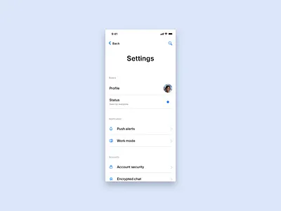 Day 7 - Settings daily 100 dailyui dailyui007 settings