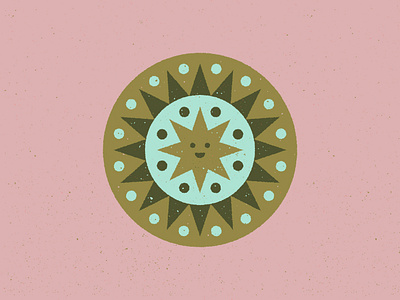 Happy Sun 02 happy icon icon design illustration illustration art illustrator outdoor badge retro colors smiley sun logo sunny symbol vector art