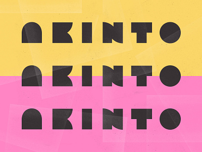 Akinto logotype akinto bold geometric modern playful southeast asia texture