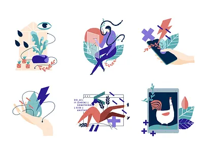 illustrations for Agro culture project agro energy illistration nature tecnology