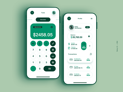 Daily UI✨:: 004 app art direction concept dailyui dailyuichallenge design green practice ui ui ux design ui library