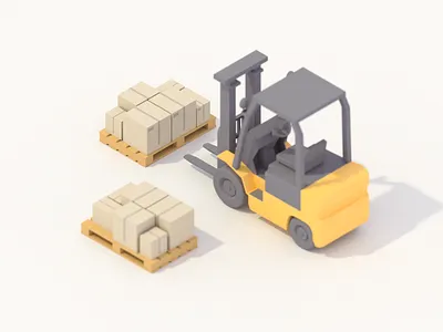New Project 3d 3d render blender emilioriosdesigns forklift graphicdesigner icon
