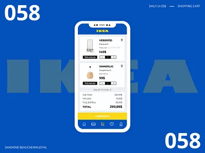 Daily UI 058 - Shopping Cart app branding daily ui daily ui 058 dailyui design ikea illustration shopping cart ui