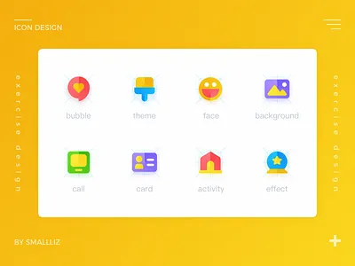 Icon design cute design flat icon illustration logo