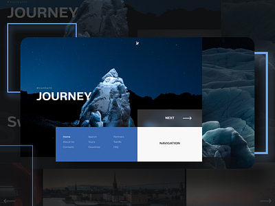 Travel site adobe xd branding design journey travel ui web xd