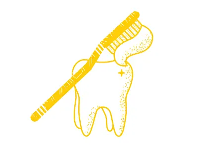 Dental Insurance cavity dental insurance illustration line illustration pattern tooth toothbrush toothpaste vector