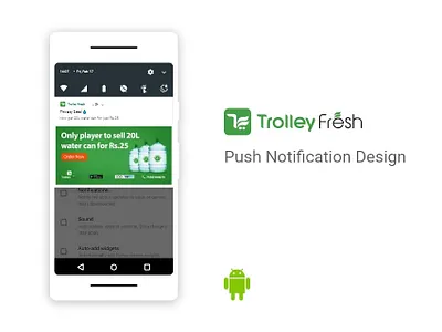 Notification Panel android design notification push notification