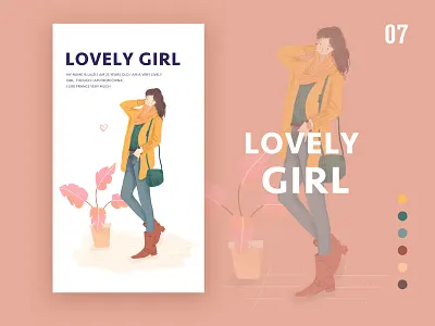 girl design forest illustrations ui 插图 潮流插画 节日