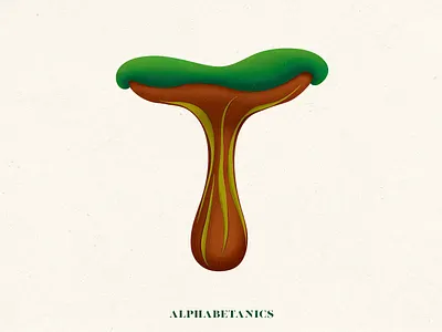 T for Alphabetanics alphabetanics floral type illustration procreate typography