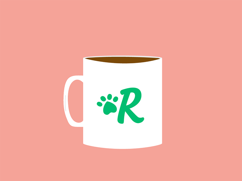 Black coffee cat after affects animation black cat cat cat illustration cat kitten cats character coffee dog dogs illustration illustration art rover vector