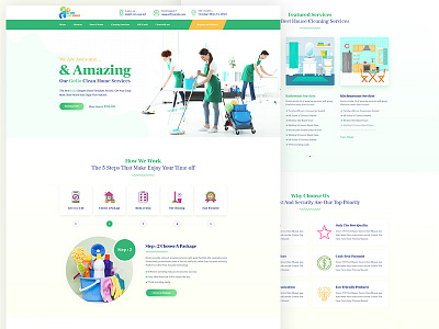 All Home Cleaning Services business clean cleaning products commercial cleaning company corporate handyman house cleaning housekeeping janitorial modern portfolio window cleaning