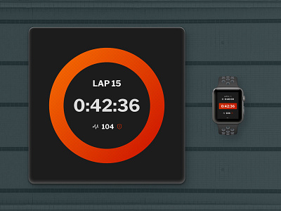 Swim Timer Concept - Companion App concept industrial design product swimming ui ux design