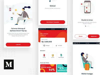 Case Study - Top Up App app article case study design indonesia medium top up ui deisgn ux design