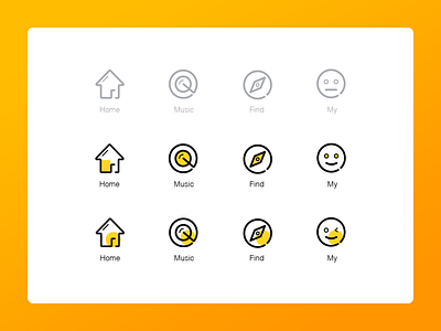 tabbar app design icon illustration tabbar ui ui icons uikits