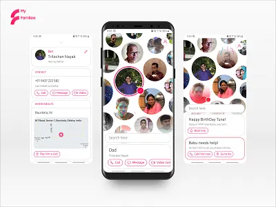 My Familee - Come closer to your family android app concept bro dad design family ios moms photo album user interface