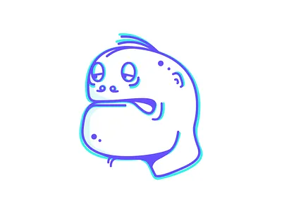 Slow Wednesday art character clean design head illustration outline simple turtle vector