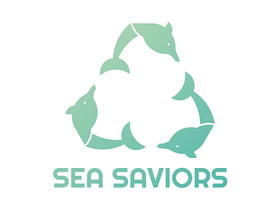Sea Saviors adobe illustrator amateur animal design digital dolphins environment environment green flat global warming globalwarming green icon illustration illustrator illustrator cc logo recycle recycling vector
