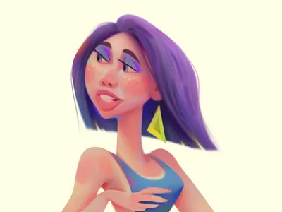 girl_02 advertising animation baydakov cartoon character design concept illustration