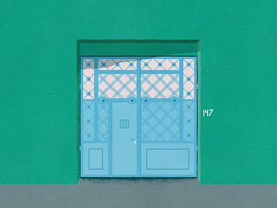 Dr. Carmona y Valle 147 - #PortalesIlustrados door doors illustration ironwork pattern patterns portales ilustrados portals puertas