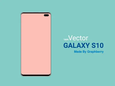 Samsung S10 Vector android free freebie ilustration mobile mockup samsung s10 screen smartphone vector